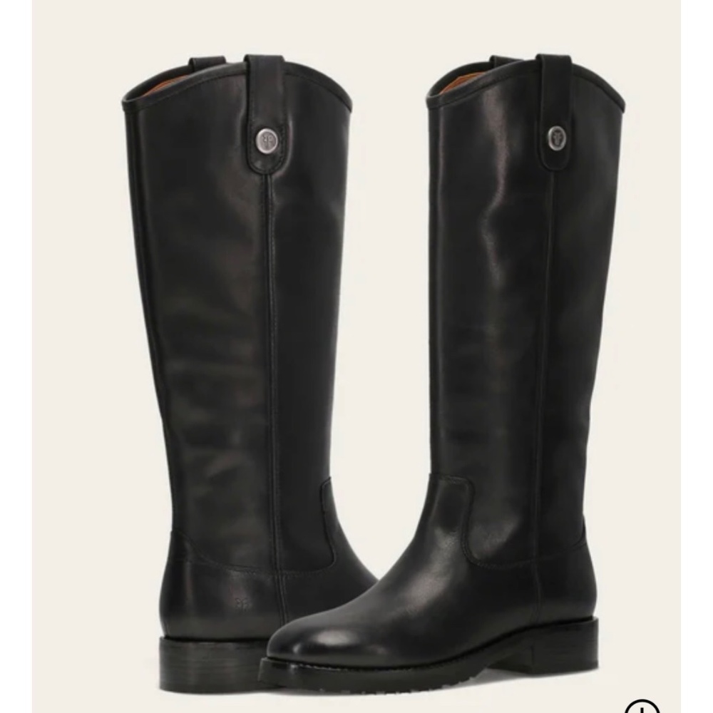 Frye Melissa Tall Boots - Size 11M Black - Picture 4 of 6